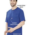 Men's Heavyweight Short Sleeve Crew Neck with Pocket T-Shirt - Silverts 4