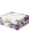 DaDa Bedding Floral Blossoms Spring Cottage Birds Soft Fleece Throw Blanket (XY1010) - Silverts 2