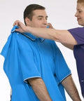 Mens Adaptive Polo Shirt Top - Adaptive Golf Shirt - Silverts 4