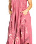 Sakkas Starlight Fourth Women's Tie Dye Caftan Tank Dress/Cover Up Beach Kaftan