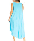 Sakkas Starlight Fourth Women's Tie Dye Caftan Tank Dress/Cover Up Beach Kaftan