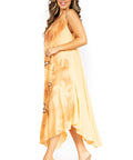 Sakkas Starlight Fourth Women's Tie Dye Caftan Tank Dress/Cover Up Beach Kaftan
