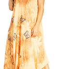 Sakkas Starlight Fourth Women's Tie Dye Caftan Tank Dress/Cover Up Beach Kaftan
