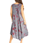 Sakkas Starlight Fourth Women's Tie Dye Caftan Tank Dress/Cover Up Beach Kaftan