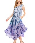 Sakkas Starlight Fourth Women's Tie Dye Caftan Tank Dress/Cover Up Beach Kaftan