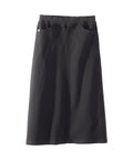 Women's Self Dressing Pull-On Denim Midi Skirt - Silverts 1