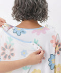 Women's Soft Bow Open Back Nightgown - Silverts 2