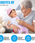 22 inch - Lifelike Reborn Baby Dolls for Seniors with Dementia -Therapy Doll - Soft Body Realistic Newborn - Alzheimer's Activity for Adults - Patients Nursing Home - Gifts for Elderly - Anxiety relief - Silverts 2