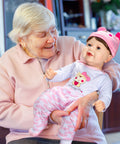 22 inch - Lifelike Reborn Baby Dolls for Seniors with Dementia -Therapy Doll - Soft Body Realistic Newborn - Alzheimer's Activity for Adults - Patients Nursing Home - Gifts for Elderly - Anxiety relief - Silverts 7