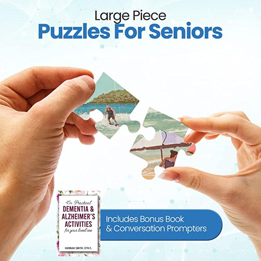 Dementia Puzzle 36 Large Pieces Jigsaw – Beach Fun - Silverts 2