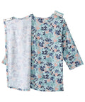 Women's Open Back Faux Button Top - Silverts 6