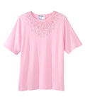 Women's Open Back Embellished Top - Silverts 7
