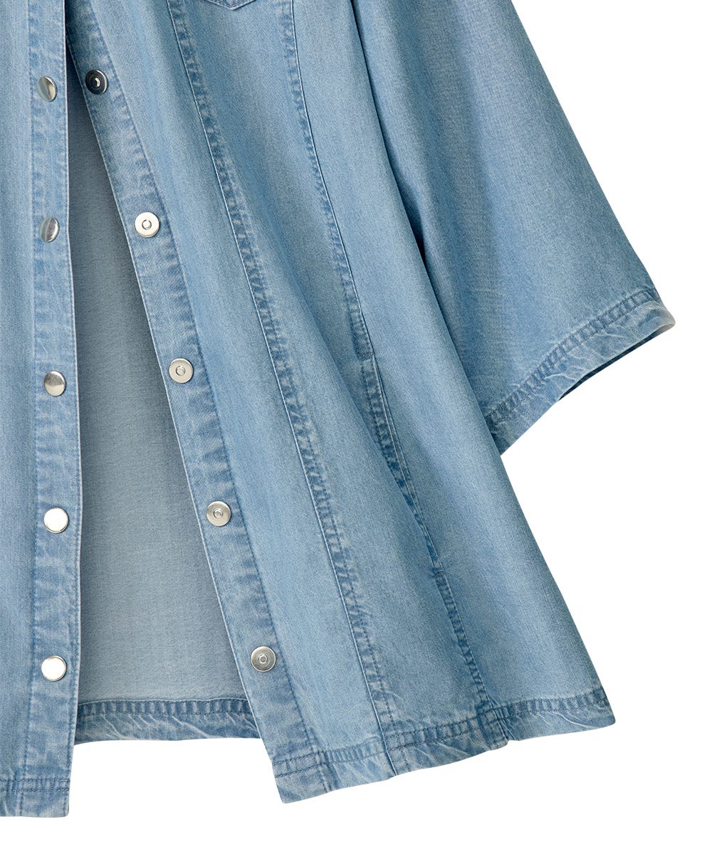 Women's Self Dressing Magnetic Closure Chambray Style Jacket - Silverts 17