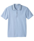 Men's Open Back Polo Shirt with Zip - Clearance - Silverts 11