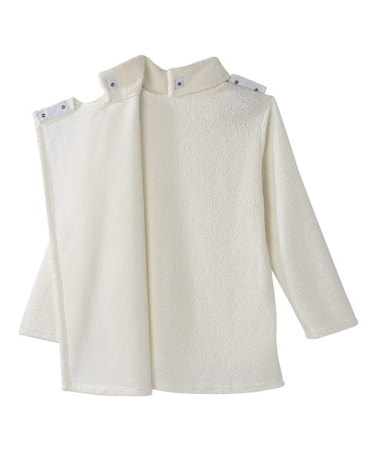 Women's Open Back Textured Turtleneck Top - Silverts 2