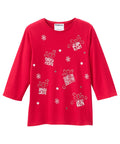 Women's Open Back Seasonal Print Top - Clearance - Silverts 13
