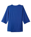 Women's Open Back 3/4 Length Sleeve Top with Embroidery - Silverts 7