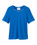 Women's Soft Embroidered Adaptive Top - Silverts 35