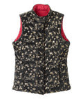 Women's Reversible Magnetic Snap Front Puffer Vest - Silverts 8