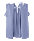 Women's Open Back Nightgown with Quarter-Zip - Silverts 6