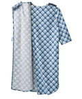 Men's Flannel Hospital & Home Care Gown - Silverts 12