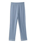 Women's Open Back Top & Pull-On Pant Waffle Knit Pajama Set - Silverts 15