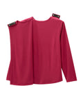 Women's Open Back 3-Button Front Embroidery Top - Silverts 2