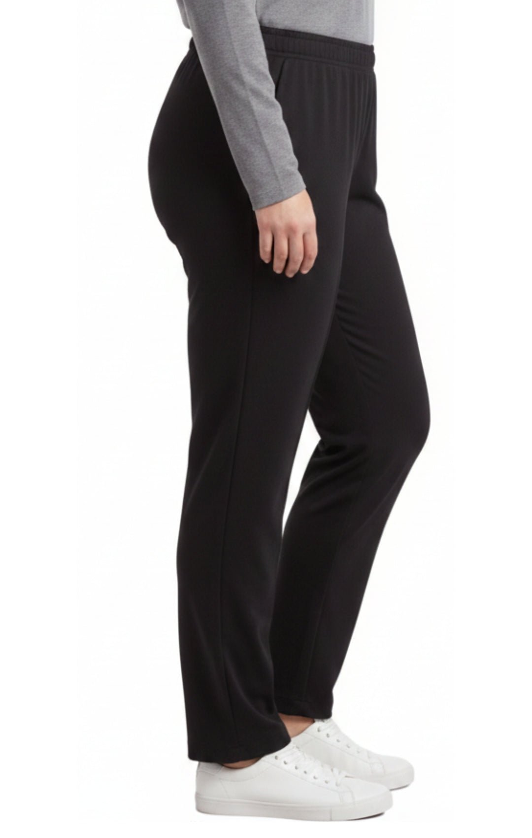 Women's Premium Cotton Stretch High-Waisted Black Leggings - Dressy Comfort in an Everyday Essential - Silverts 3