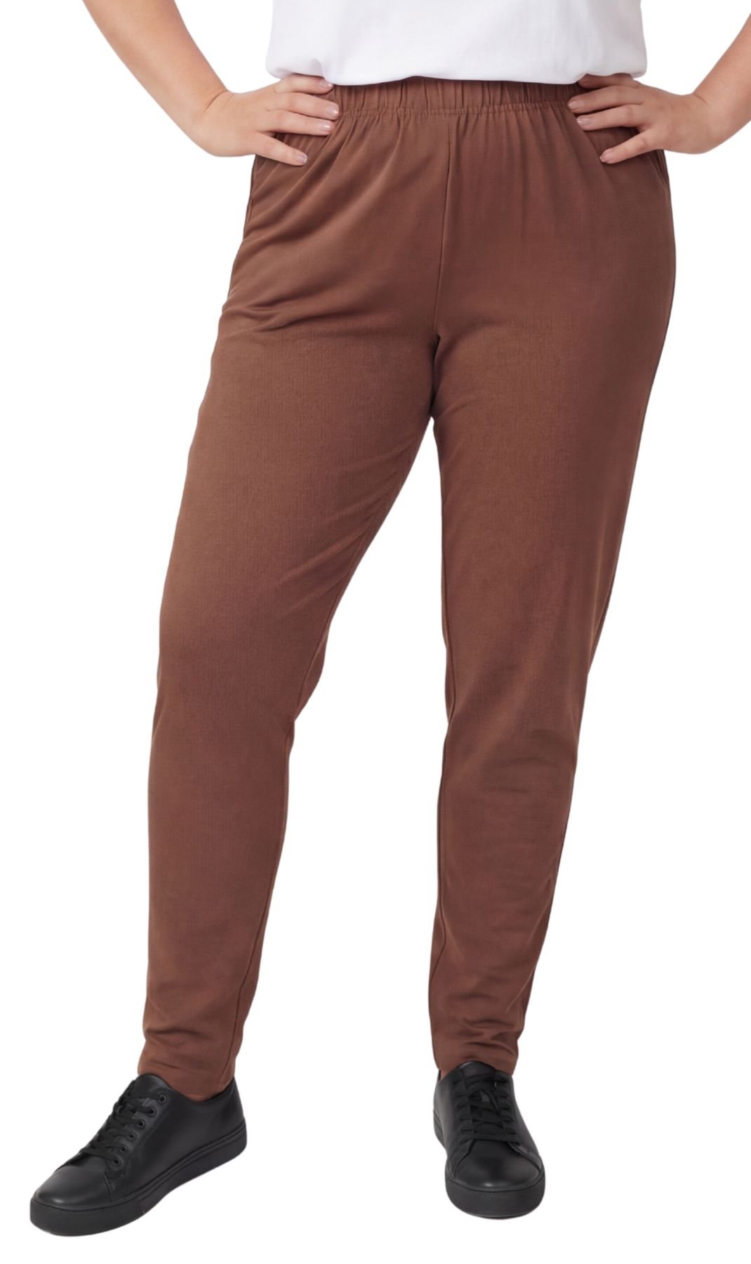 Women's Premium Cotton Stretch High-Waisted Black Leggings - Dressy Comfort in an Everyday Essential - Silverts 9