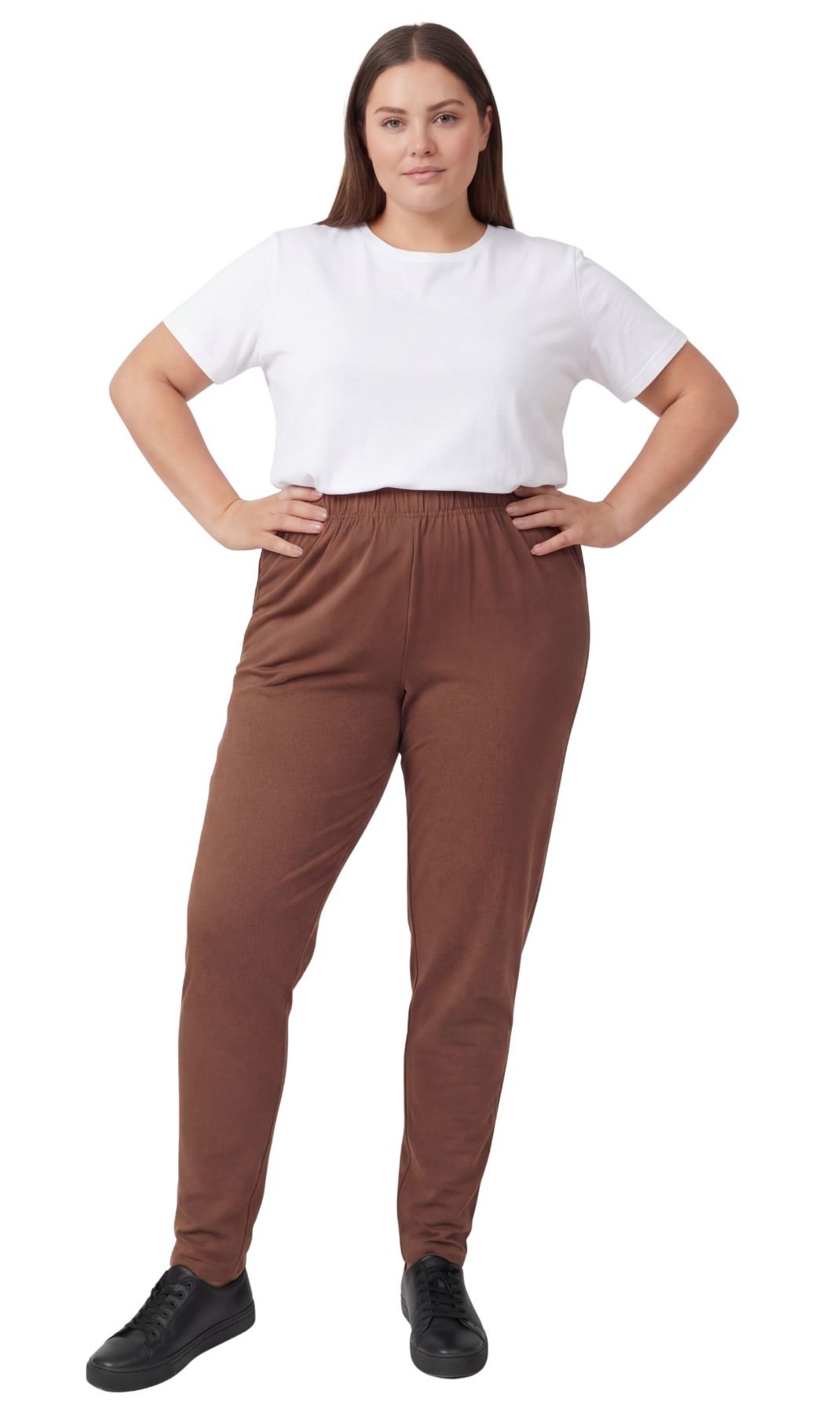 Women's Premium Cotton Stretch High-Waisted Black Leggings - Dressy Comfort in an Everyday Essential - Silverts 12