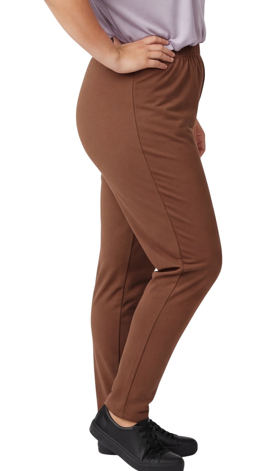 Women's Premium Cotton Stretch High-Waisted Black Leggings - Dressy Comfort in an Everyday Essential - Silverts 11