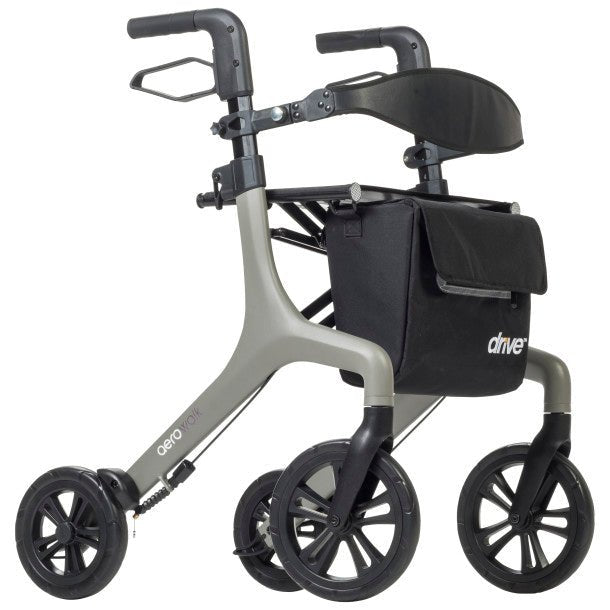AeroWalk ™ Ultra-Lite Rollator, Gray - Silverts 1