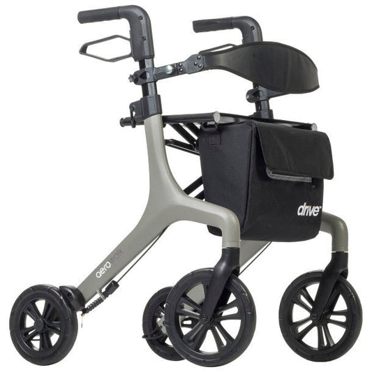 AeroWalk ™ Ultra-Lite Rollator, Gray - Silverts 1