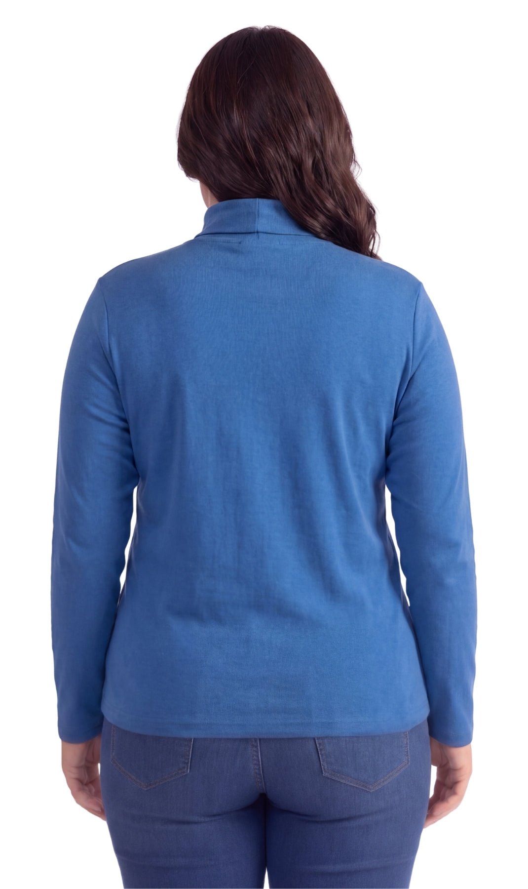 Women's Relaxed fit Long Sleeved Turtleneck Top - Silverts 10