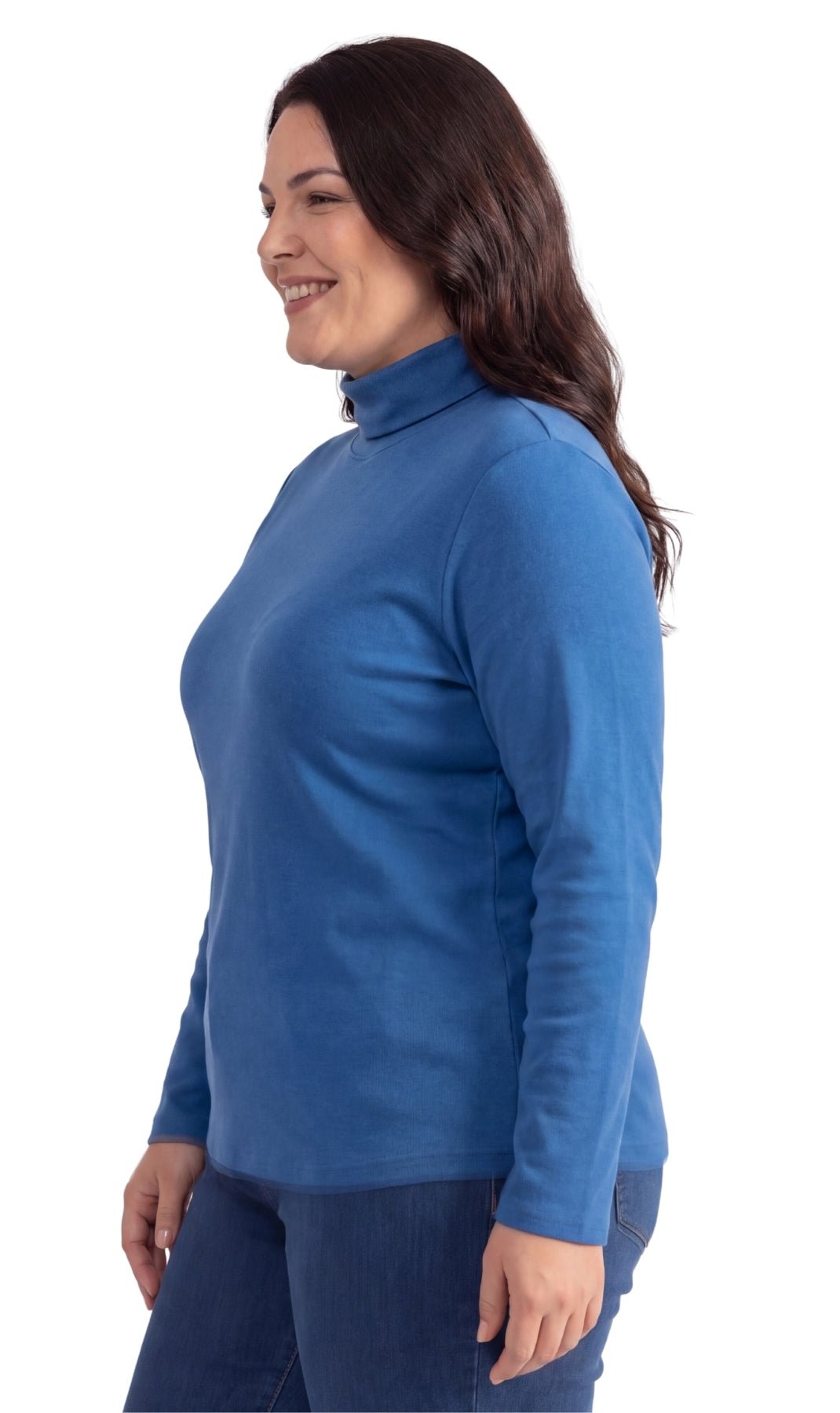 Women's Relaxed fit Long Sleeved Turtleneck Top - Silverts 11