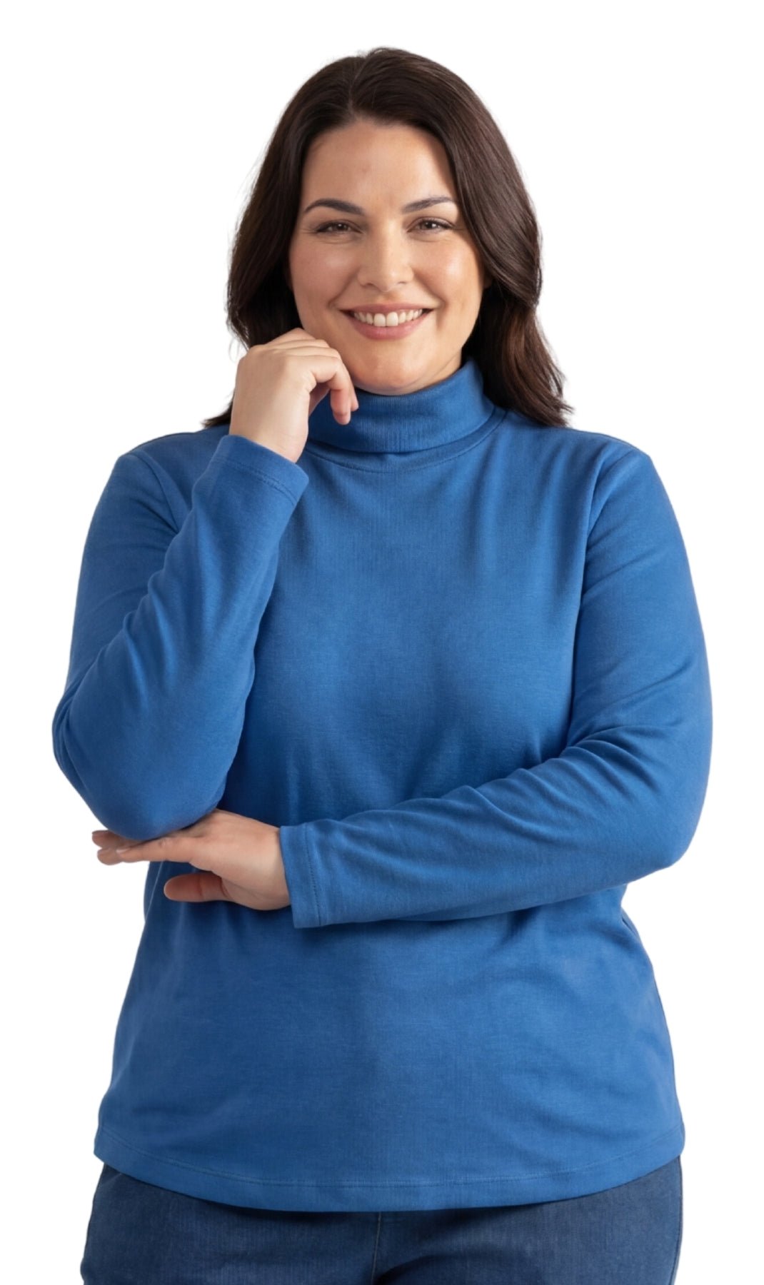 Women's Relaxed fit Long Sleeved Turtleneck Top - Silverts 9