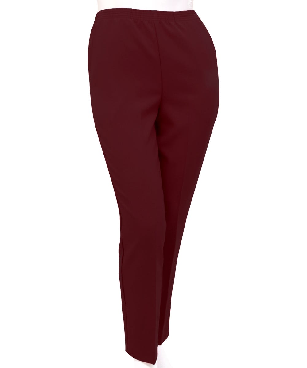 Women's Pull On Pants - Elastic Waist Polyester Pants for Women - Clearance - Silverts 18