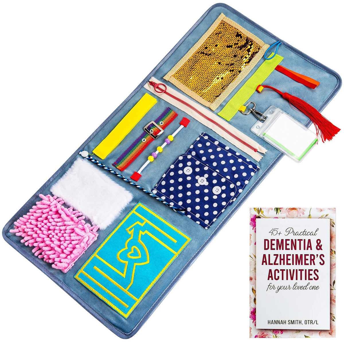 Fidget Blanket for Adults with Dementia & Alzheimer's, sensory activities for dementia patients - Silverts 1