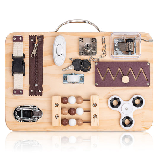 Wooden Fidget Busy Board for Adults with Altzheimer's, Dementia-friendly games - Silverts 1