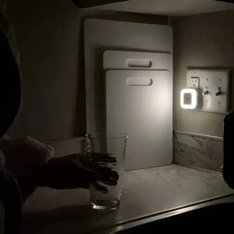2-Pack: LED Night Light, Plug-in Wall Sconce with Auto Dusk to Dawn Sensor - Silverts 6