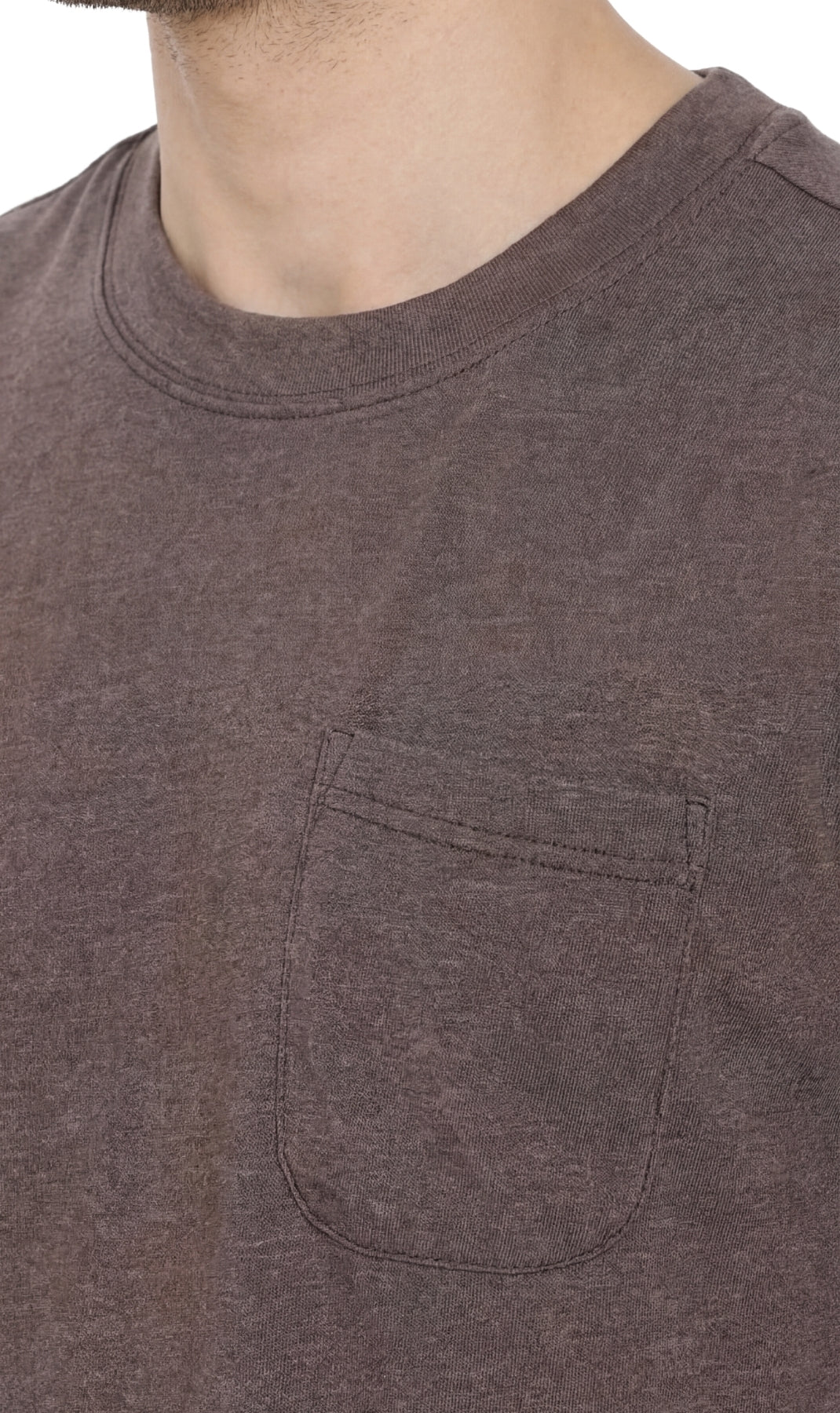 Men's Heavyweight Short Sleeve Crew Neck with Pocket T-Shirt - Silverts 18