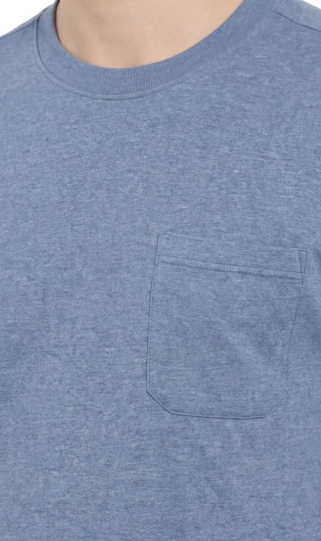 Men's Heavyweight Short Sleeve Crew Neck with Pocket T-Shirt - Silverts 10
