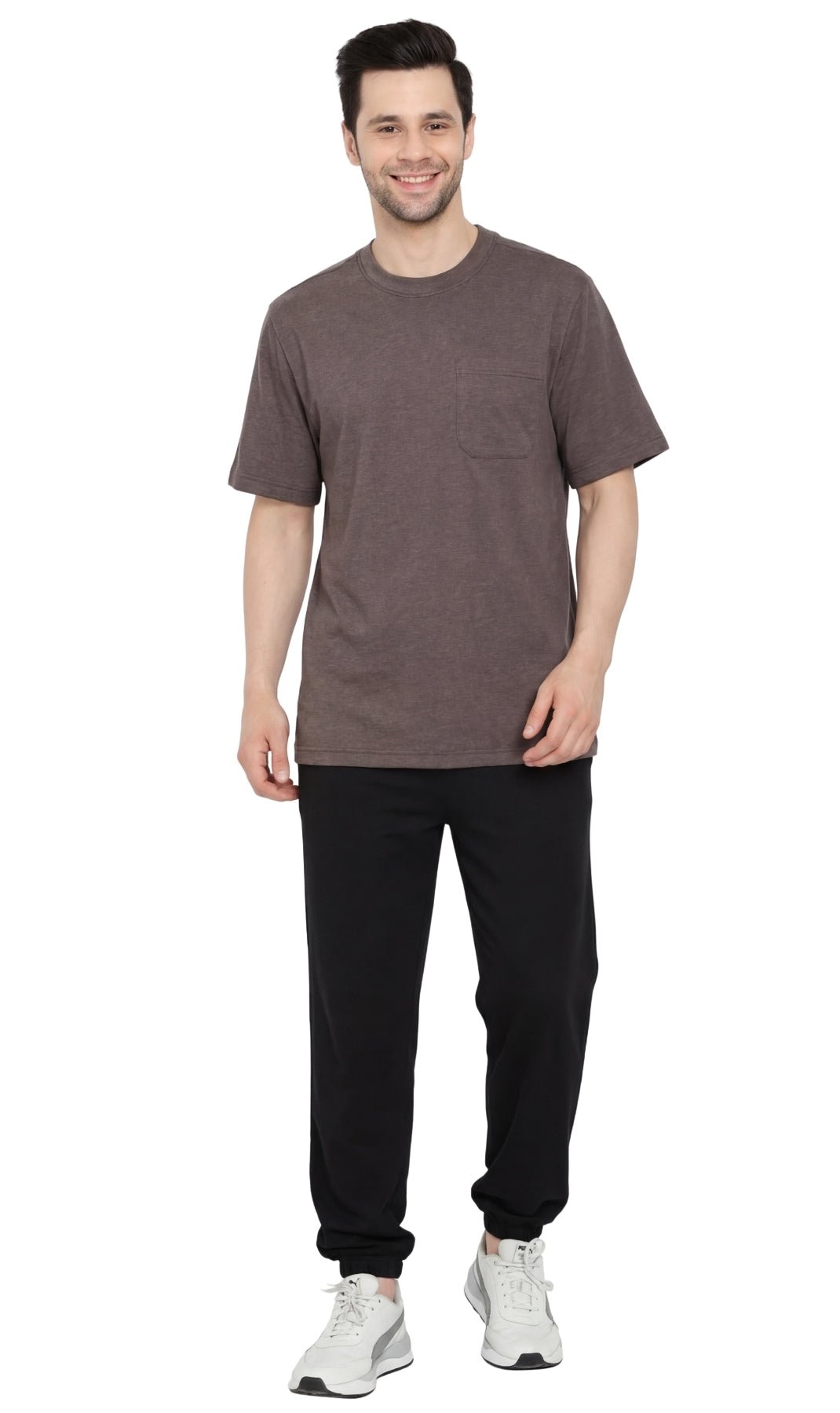 Men's Heavyweight Short Sleeve Crew Neck with Pocket T-Shirt - Silverts 19