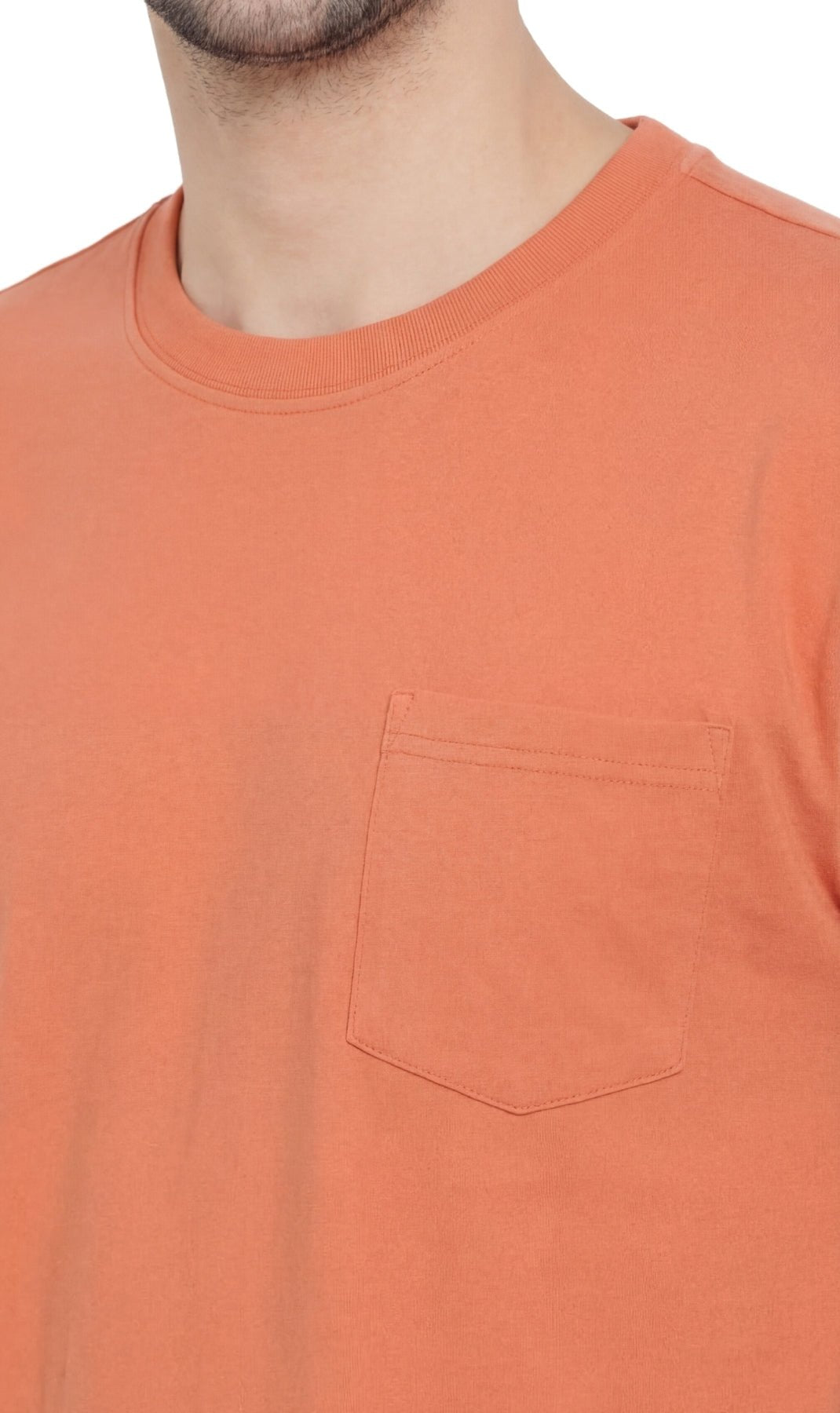 Men's Heavyweight Short Sleeve Crew Neck with Pocket T-Shirt - Silverts 23