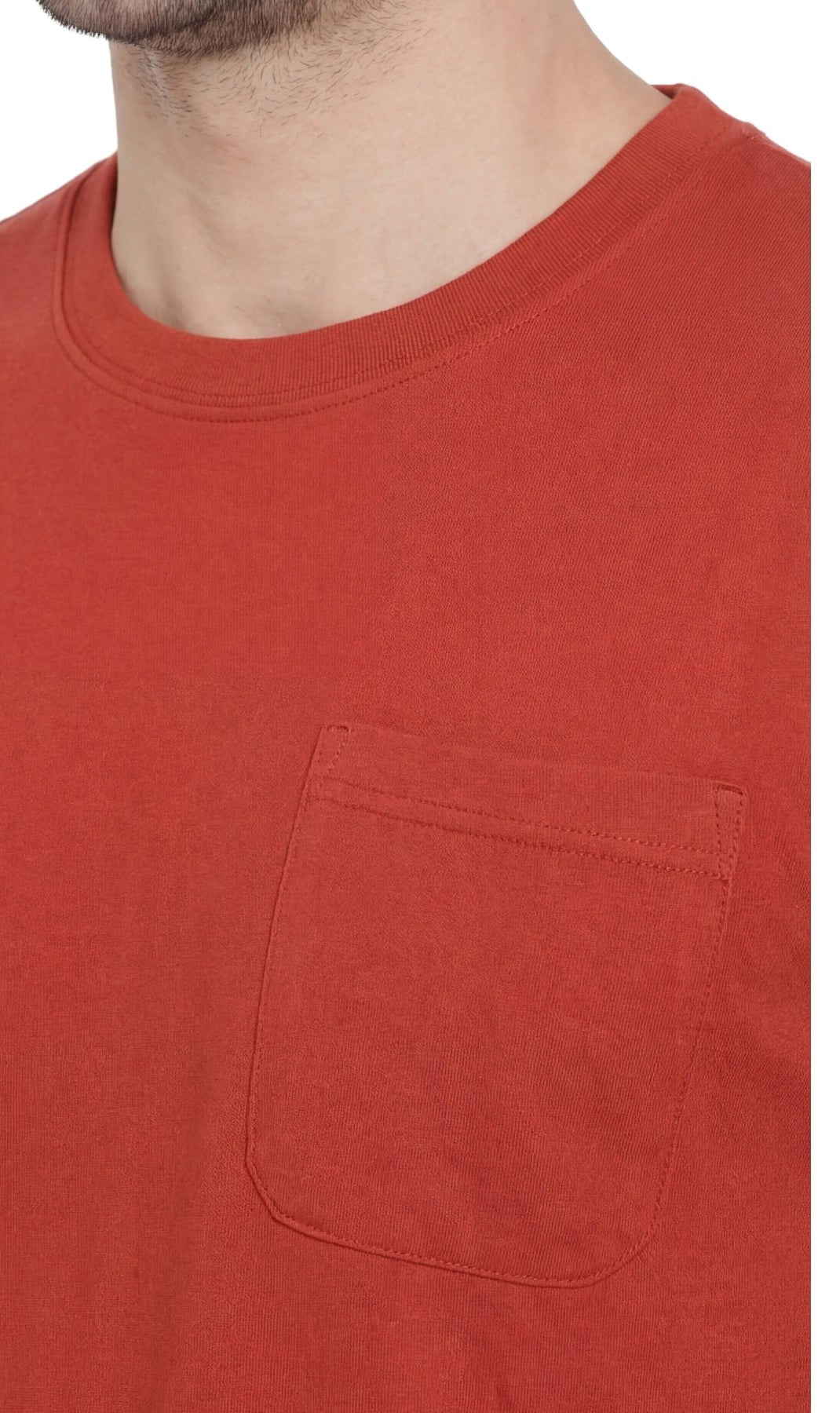 Men's Heavyweight Short Sleeve Crew Neck with Pocket T-Shirt - Silverts 14