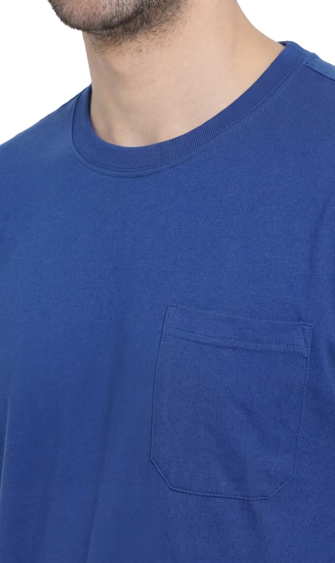 Men's Heavyweight Short Sleeve Crew Neck with Pocket T-Shirt - Silverts 5