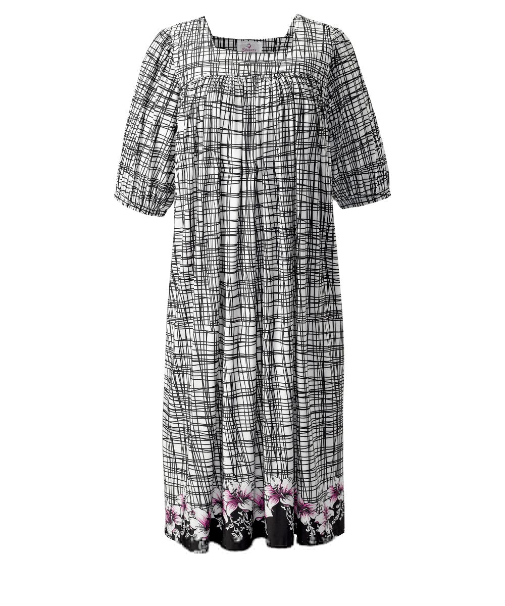 Women's Self Dressing Duster House Dress - Silverts 37