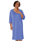 Women's No Peek Hospital & Home Care Gown with Lace Neckline - Silverts 32