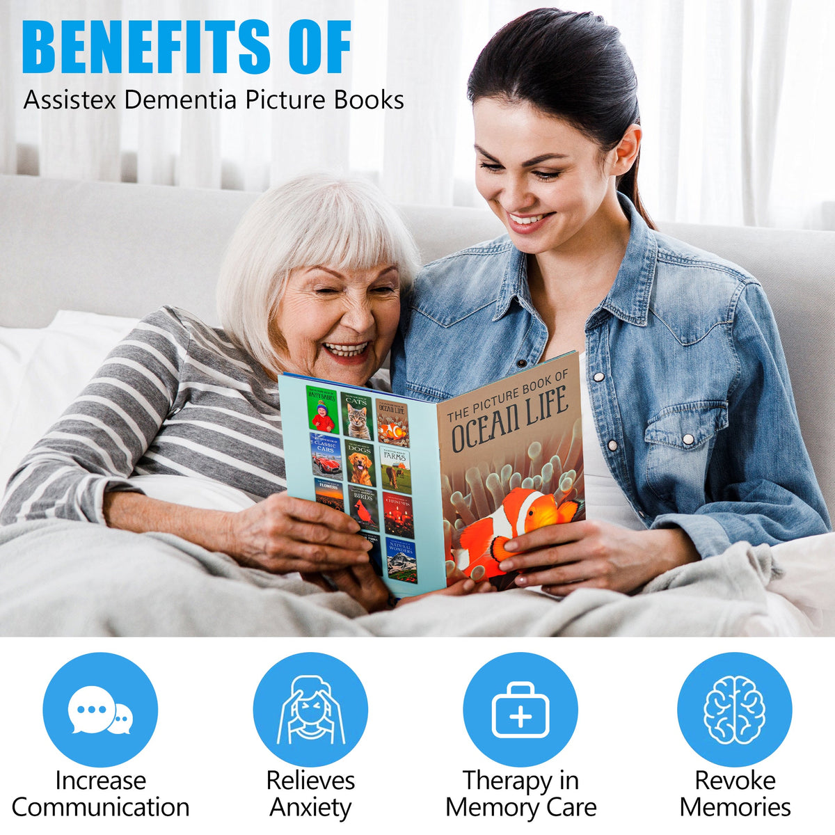 Picture Book Set for Seniors with Dementia - Alzheimer's Activity for Adults - for Patients in Nursing Home - Gifts for Elderly - Memory Care Games - Stroke Rehab - Brain Exercise - Parkinson Product - Silverts 2