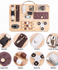 Wooden Fidget Busy Board for Adults with Altzheimer's, Dementia-friendly games - Silverts 4